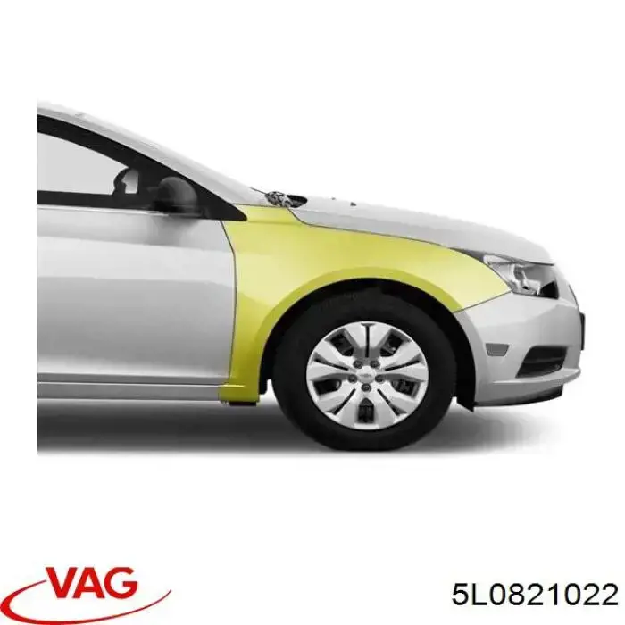 5L0821022 VAG Błotnik przedni prawy