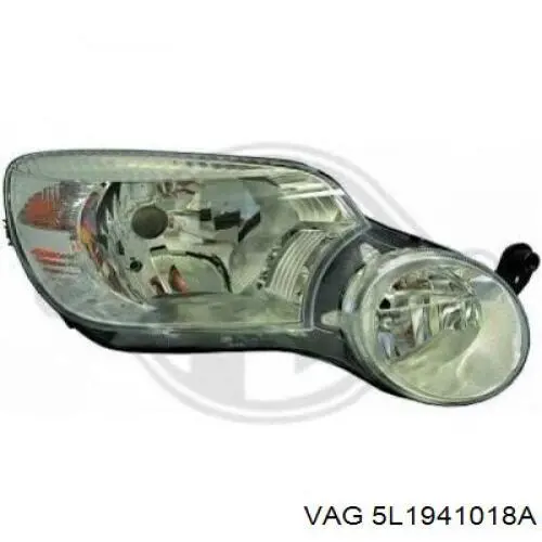 Do koszyka 5L1941018A VAG Reflektor prawy