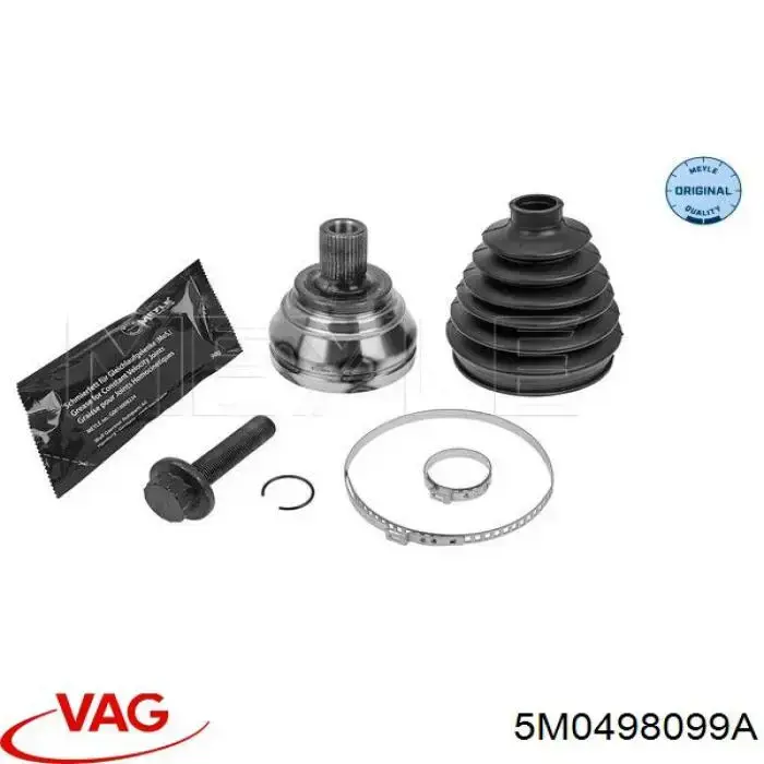 Przegub homokinetyczny przedni zewnętrzny VAG 5M0498099A cena, od 43,88 USD