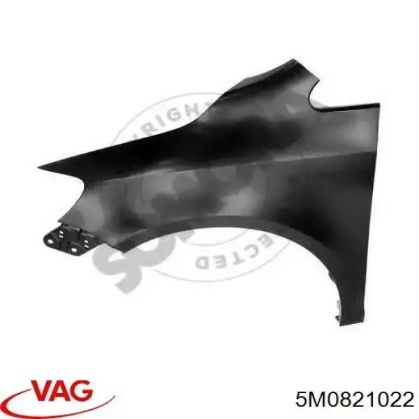Błotnik przedni prawy VAG 5M0821022 cena, od 111,87 USD
