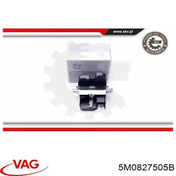 Zamek klapy bagażnika (3/5 drzwi tylnych) VAG 5M0827505B cena, od 27,17 USD