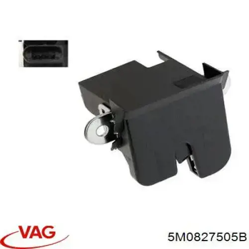 5M0827505B VAG Zamek klapy bagażnika (3/5 drzwi tylnych)