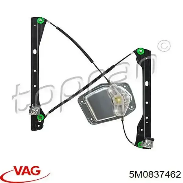 5M0837462 VAG Mechanizm podnoszenia szyby drzwi przednich prawych