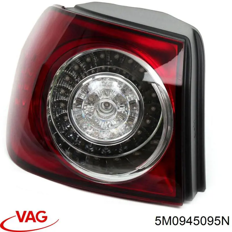 Lampa zespolona tylna lewa zewnętrzna VAG 5M0945095N cena, od 150,61 USD