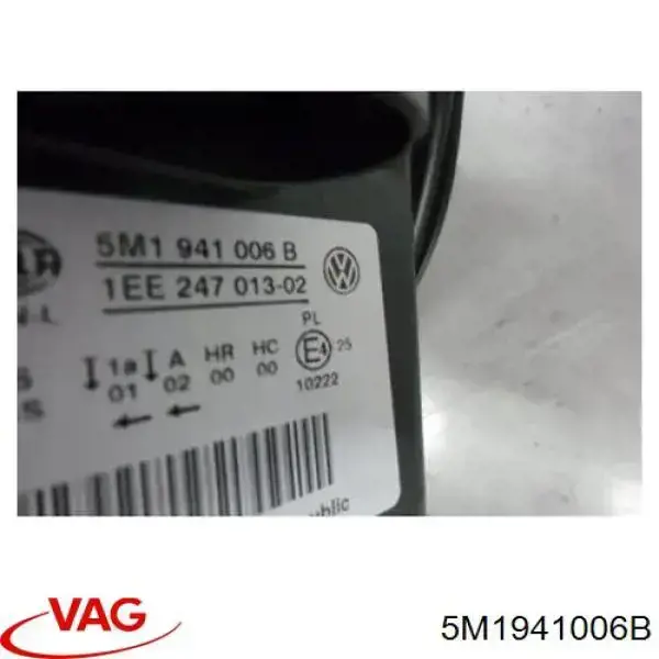 5M1941006B VAG Reflektor prawy