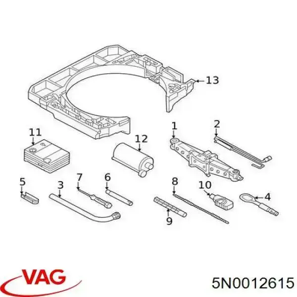 Sprężarka do pompowania opon VAG 5N0012615 cena, od 95,34 USD