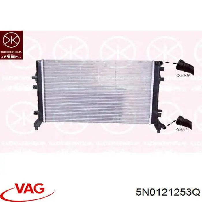 5N0121253Q VAG Chłodnica silnika