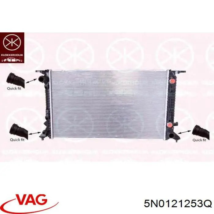 Chłodnica silnika VAG 5N0121253Q cena, od 145,05 USD