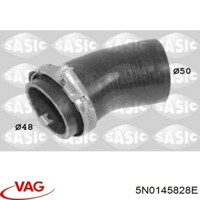 Do koszyka 5N0145828E VAG Przewód (króciec) intercoolera