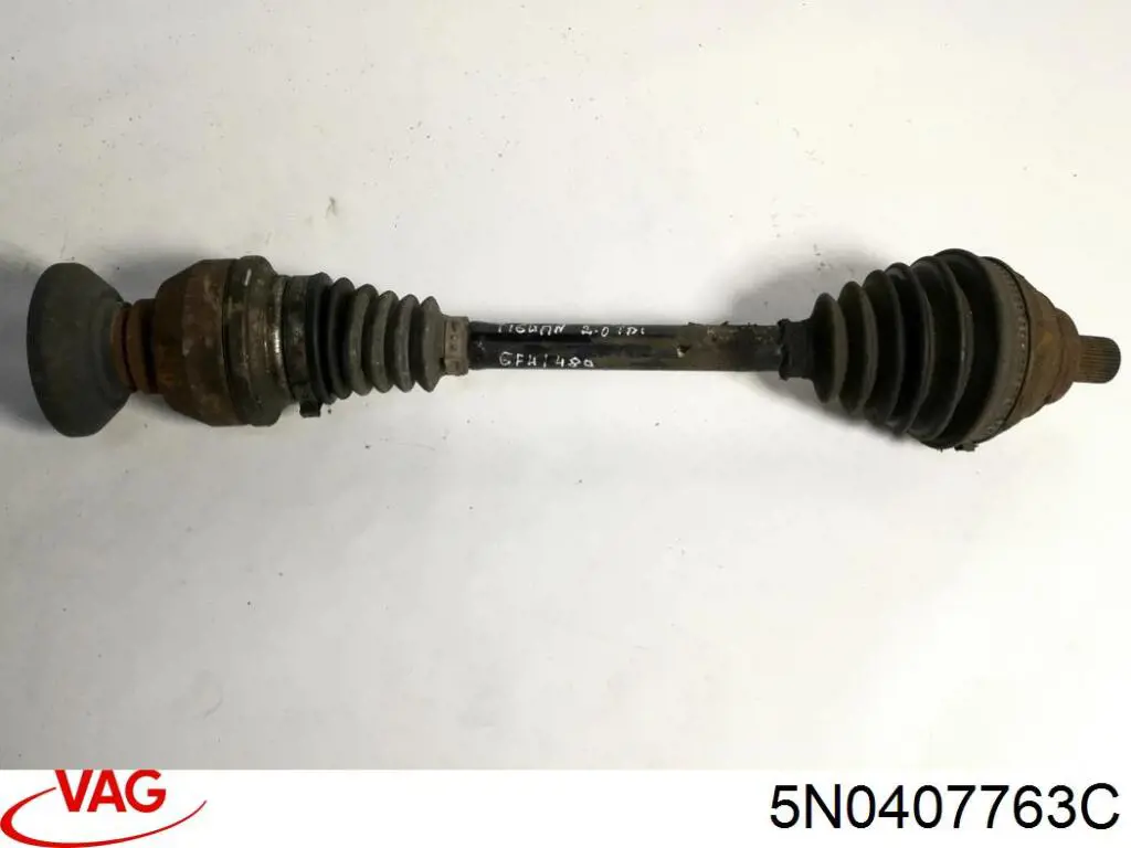 Do koszyka 5N0407761P VAG Półoś napędowa przednia lewa