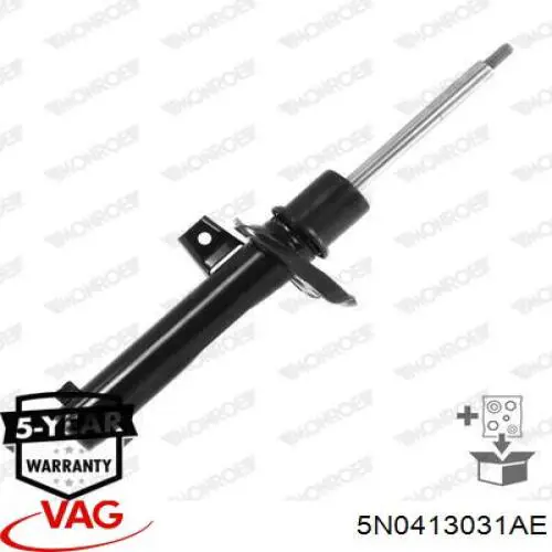 Amortyzator przedni VAG 5N0413031AE cena, od 110,67 USD
