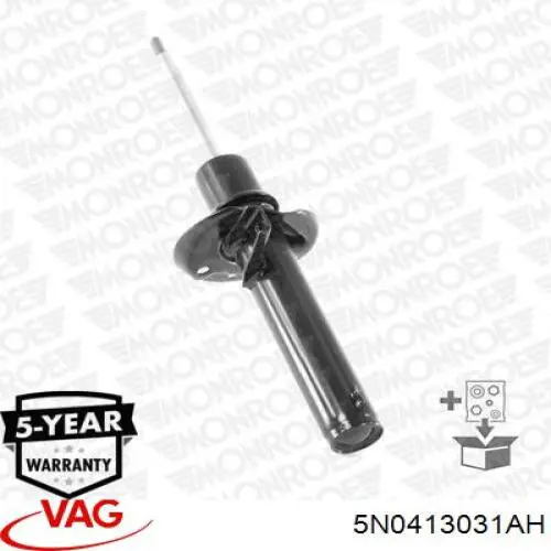 Do koszyka 5N0413031AH VAG Amortyzator przedni