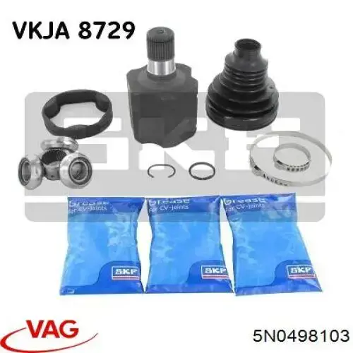5N0498103 VAG Przegub homokinetyczny wewnętrzny przedni lewy