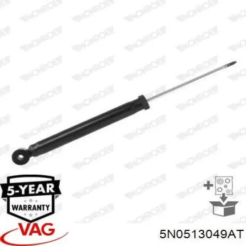 Amortyzator tylny VAG 5N0513049AT cena, od 38,86 USD