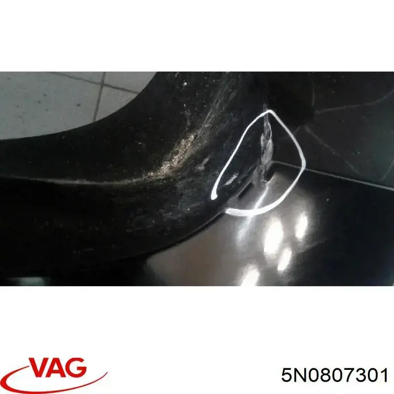5N0807301 VAG Zderzak tylny, góna część