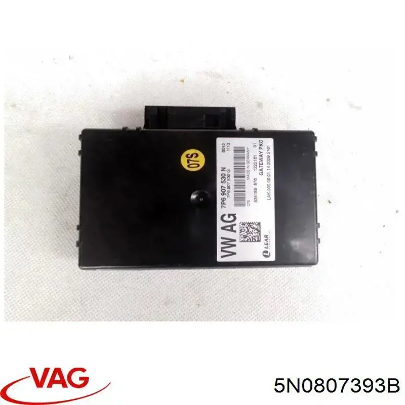 Do koszyka 5N0807393B VAG Wspornik zderzaka tylnego lewy