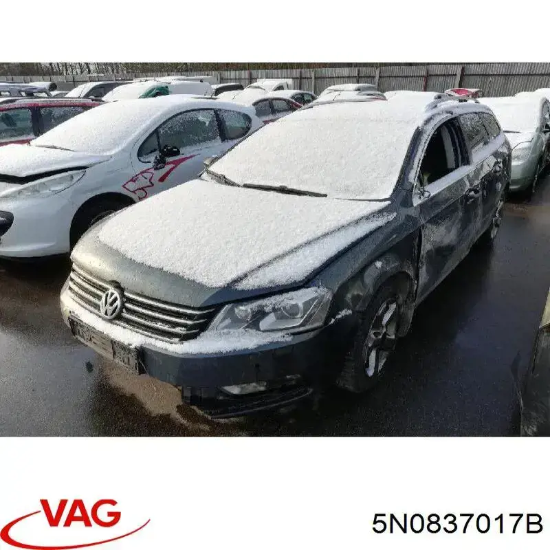 Linka (cięgno) otwierania zamka drzwi przednich VAG 5N0837017B cena, od 37,46 USD