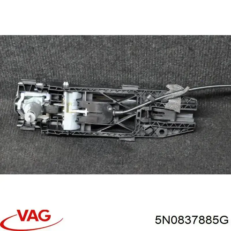 Pałąk zewnętrznej klamki drzwi przednich lewej VAG 5N0837885G cena, od 35,75 USD
