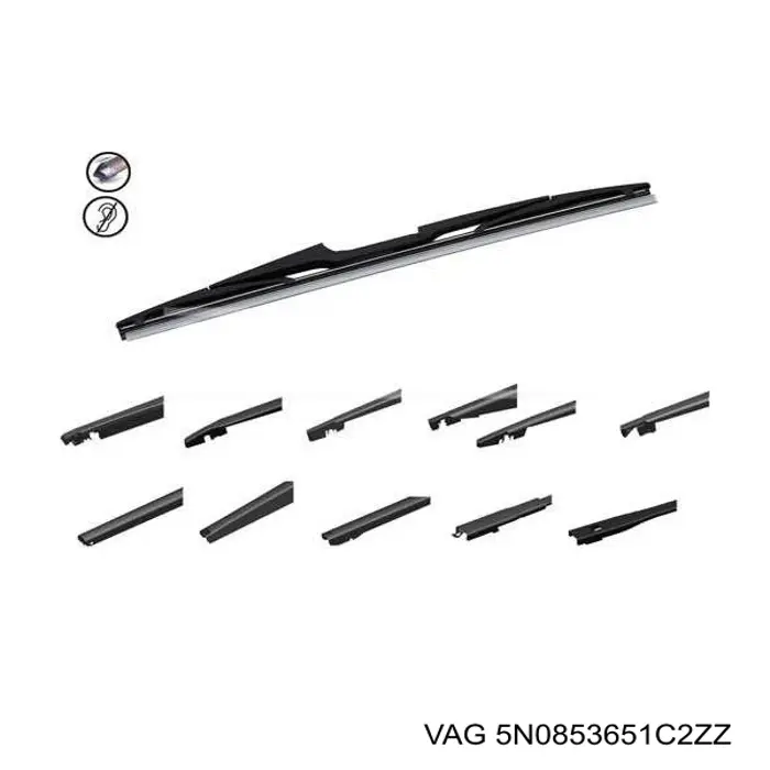 Do koszyka 5N0853651C2ZZ VAG Atrapa chłodnicy
