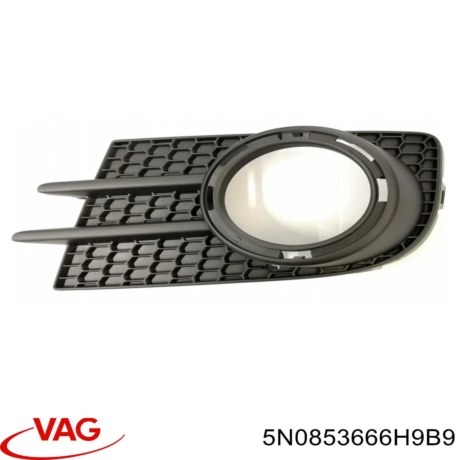 Zaślepka (kratka) lamp przeciwmgielnych zderzaka przedniego prawa VAG 5N0853666H9B9 cena, od 19,41 USD