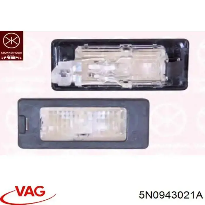 Lampa oświetlenia tylnej tablicy rejestracyjnej VAG 5N0943021A cena, od 17,41 USD