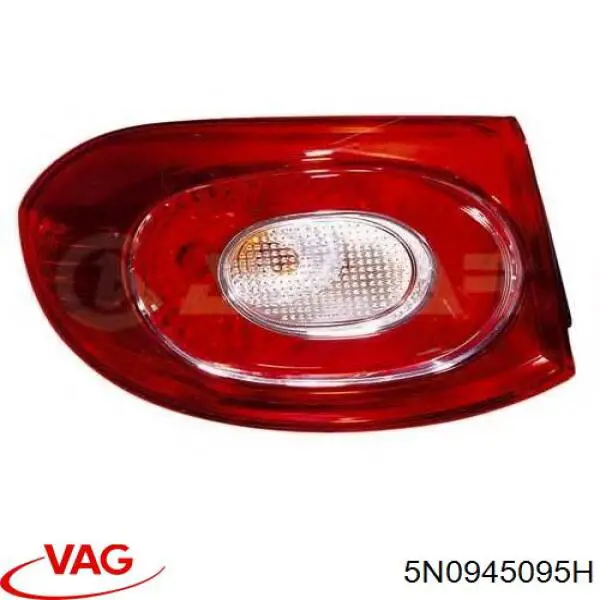Lampa zespolona tylna lewa zewnętrzna VAG 5N0945095H cena, od 116,22 USD