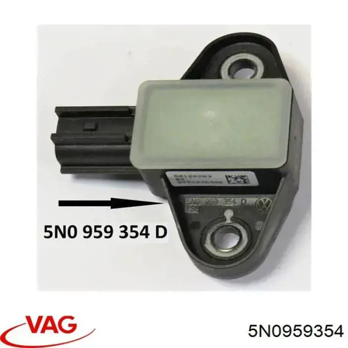 5N0959354 VAG Czujnik AIRBAG przedni