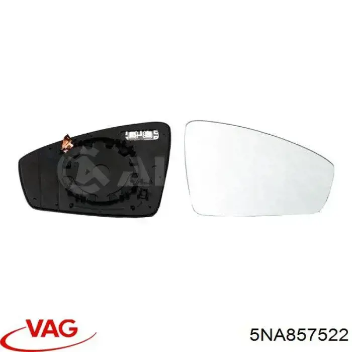 5NA857522 VAG Wkład lusterka wstecznego prawego