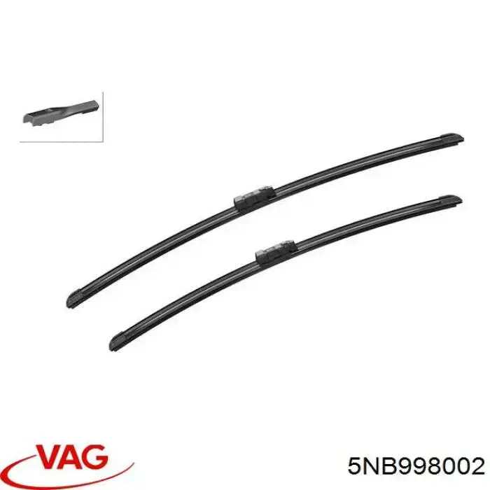 Pióro wycieraczki szyby przedniej, zestaw (2 szt.) VAG 5NB998002 cena, od 38,74 USD