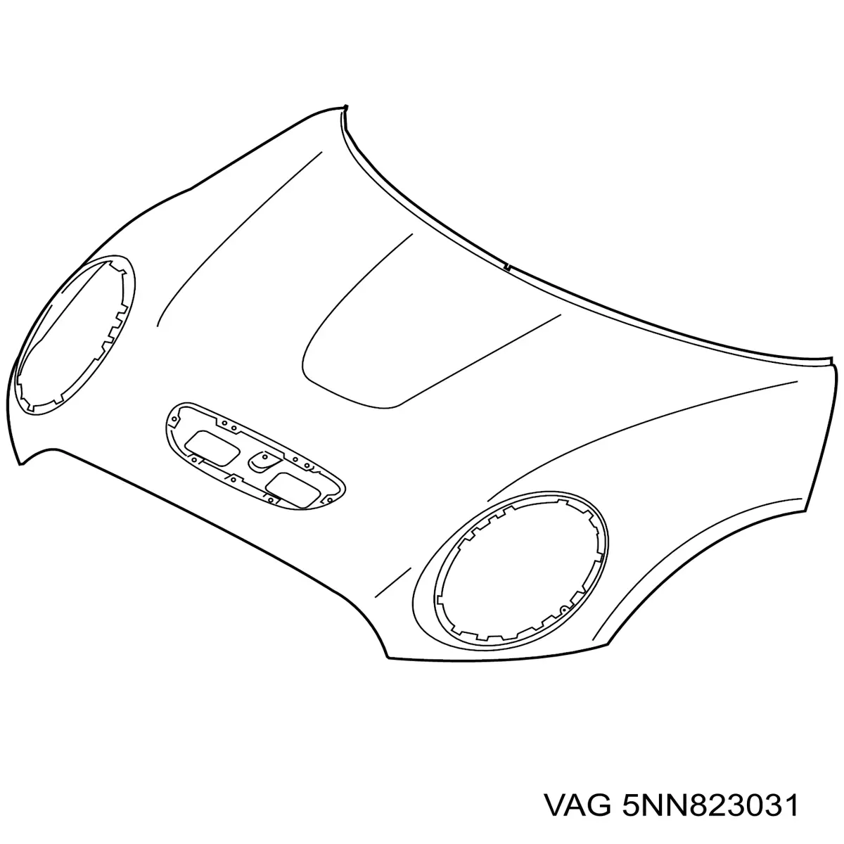5NN823031 VAG Maska silnika