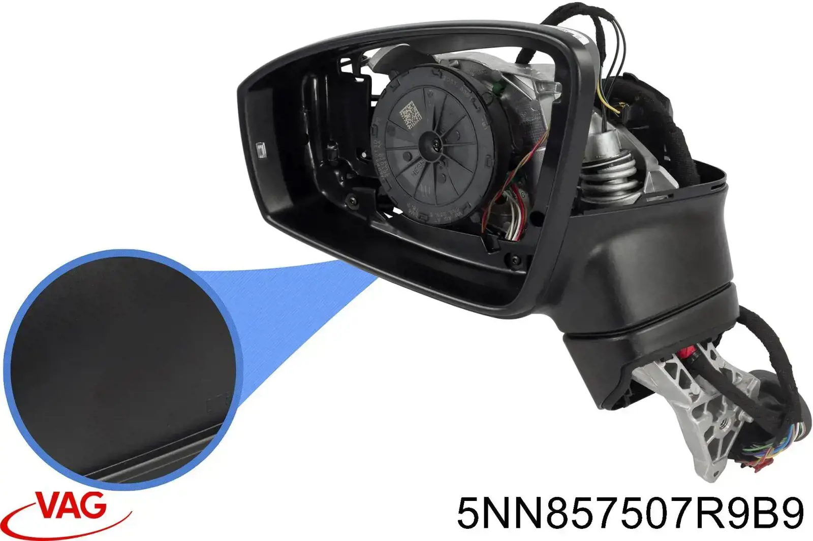 5NN857507R9B9 VAG Lusterko wsteczne lewe