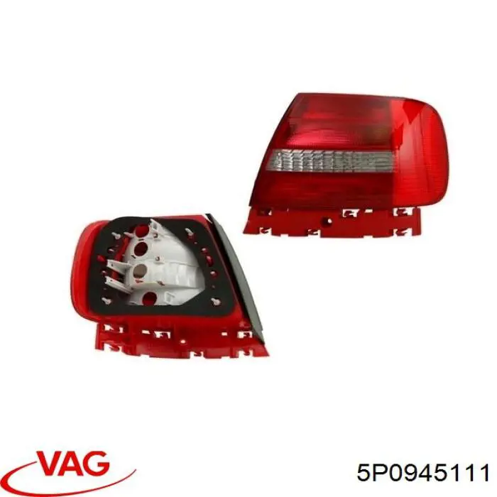 Lampa zespolona tylna lewa Seat Altea (5P1)