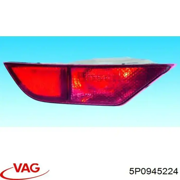 Lampa zespolona zderzaka tylnego prawa Seat Altea (5P1)