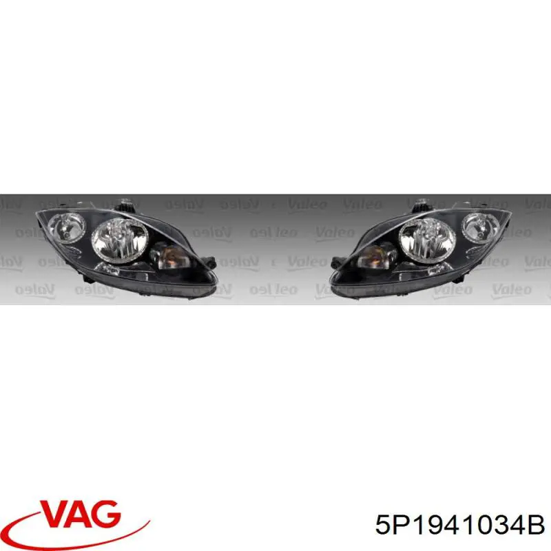 5P1941034B VAG Reflektor prawy
