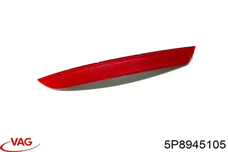 5P8945105 VAG Lampa odblaskowa zderzaka tylnego prawa