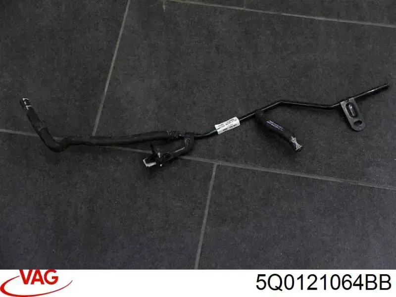 Do koszyka 5Q0121064BB VAG Przewód (króciec) układu chłodzenia