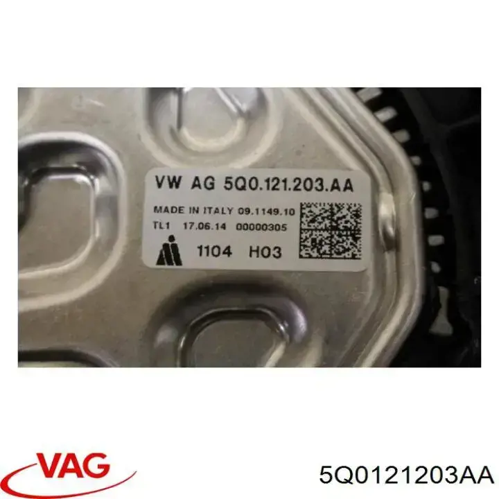 Dyfuzor chłodnicy, w komplecie z silnikiem i wirnikiem VAG 5Q0121203AA cena, od 228,14 USD