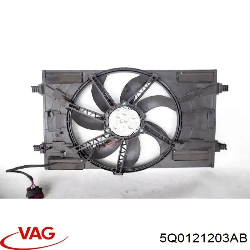 Wentylator elektryczny układu chłodzenia kompletny (silnik+wirnik) VAG 5Q0121203AB cena, od 226,10 USD