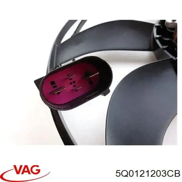 Dyfuzor chłodnicy, w komplecie z silnikiem i wirnikiem VAG 5Q0121203CB cena, od 49,41 USD