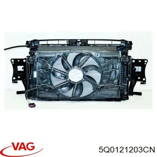 Dyfuzor chłodnicy, w komplecie z silnikiem i wirnikiem VAG 5Q0121203CN cena, od 228,14 USD