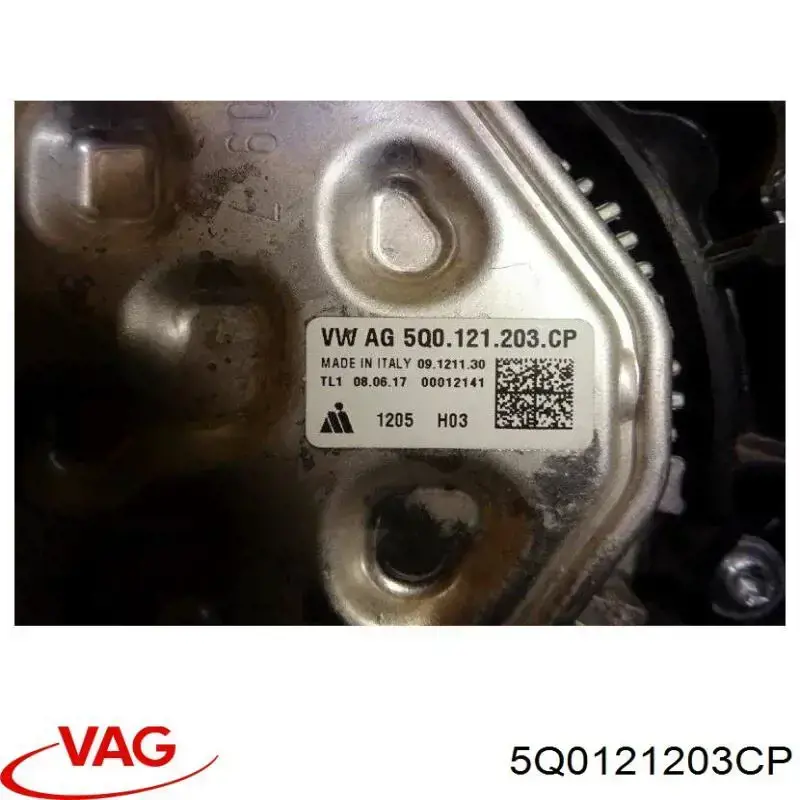5Q0121203CP VAG Wentylator elektryczny układu chłodzenia kompletny (silnik+wirnik)