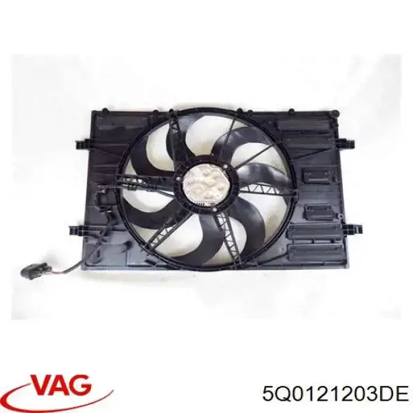 Dyfuzor chłodnicy, w komplecie z silnikiem i wirnikiem VAG 5Q0121203DE cena, od 215,34 USD