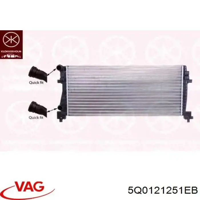 Chłodnica silnika VAG 5Q0121251EB cena, od 120,10 USD