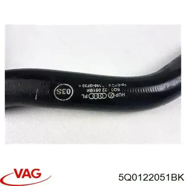 Przewód (króciec) chłodnicy dolny VAG 5Q0122051BK cena, od 94,82 USD