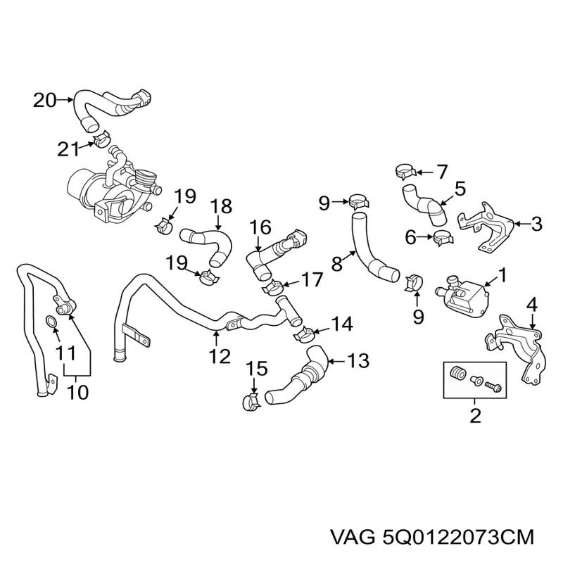 Zawór nagrzewnicy (ogrzewacza) Volkswagen Golf ALLTRACK VII kombi (BA5, BV5) (2014 - 2020) cena, od 53,04 USD