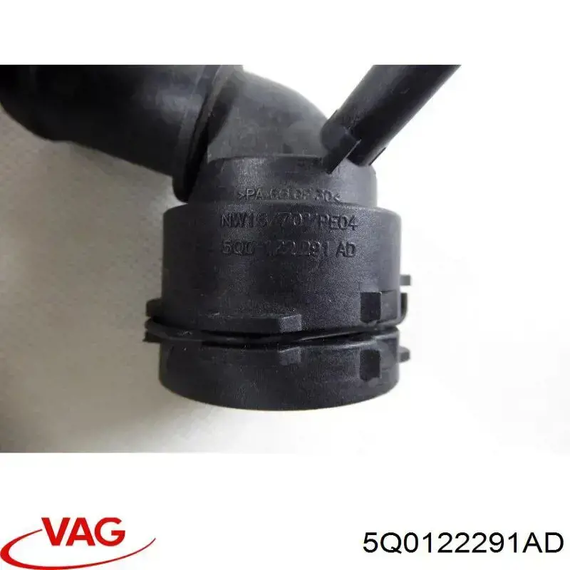 5Q0122291AD VAG Kołnierz układu chłodzenia (trójnik)