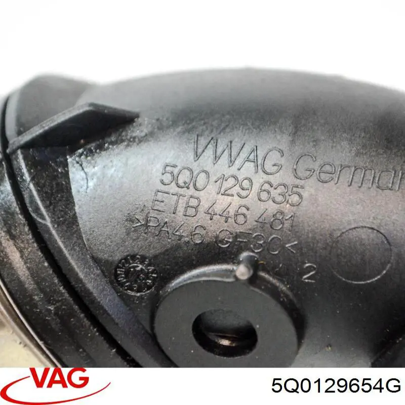 Do koszyka 5Q0129654G VAG Króciec powietrza, wlot do turbiny (doładowanie)