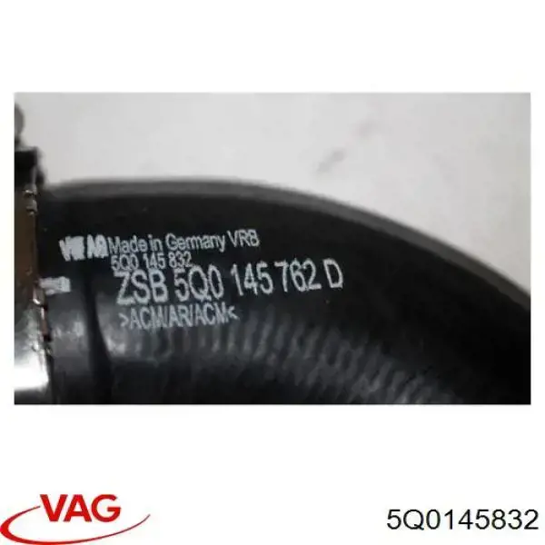 Przewód (króciec) intercoolera VAG 5Q0145832 cena, od 31,37 USD