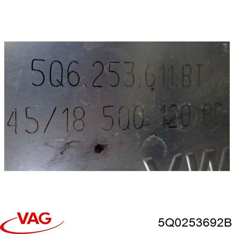 5Q0253692B VAG Zasuwka grzejnika cieczy chłodzącej