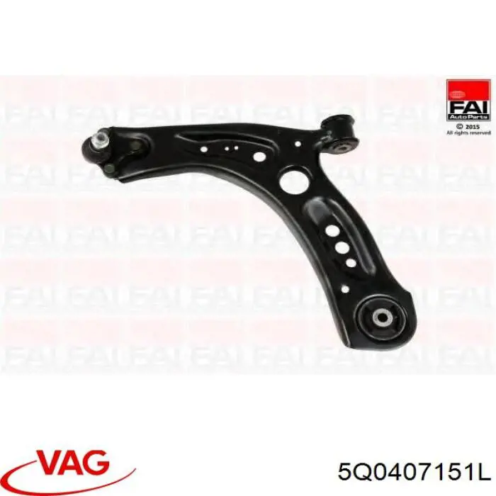 5Q0407151L VAG Wahacz zawieszenia przedniego dolny lewy